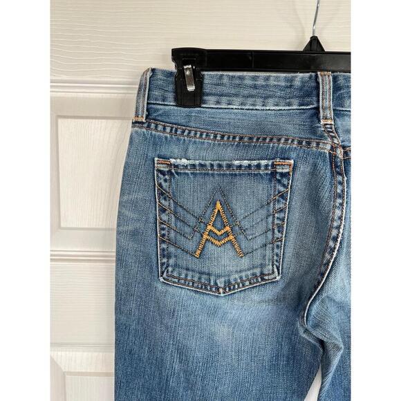 7 For All Mankind The A Pocket Blue Denim Bootcut 5 Pocket Design Size 29 - Picture 9 of 16